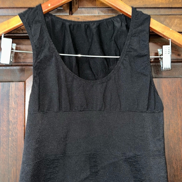 Women's maternity spandex & Nylon Tank Top Size Large Black compression - Picture 3 of 7